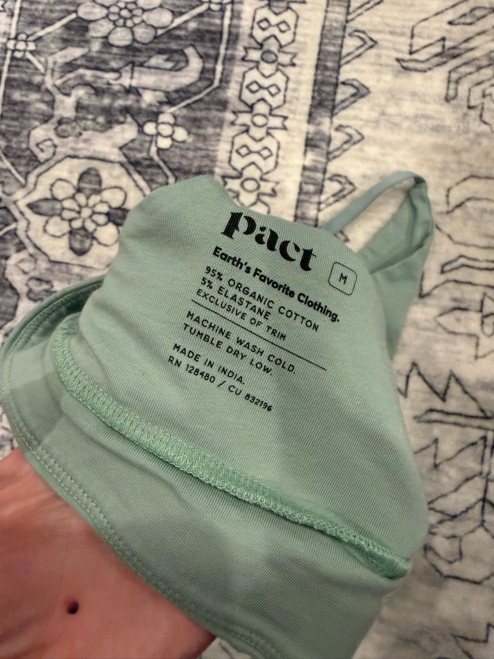 Pact organic cotton bralette—medium - Picture 3 of 3